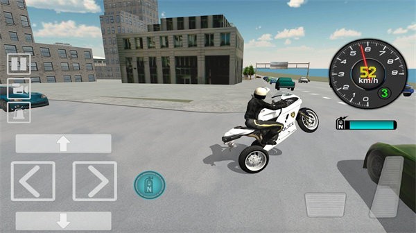 摩托警车模拟器手机版(Police Motorbike Driving Simulator) V1.04 安卓版