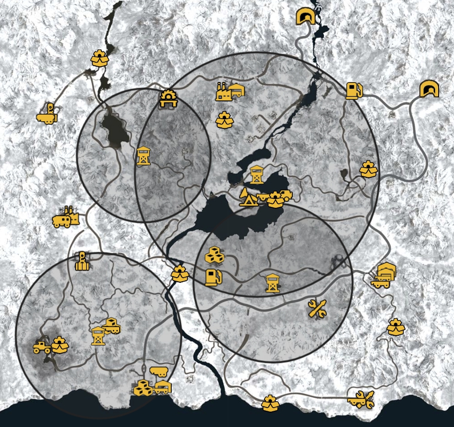 雪地奔驰升级点车辆位置大全图5