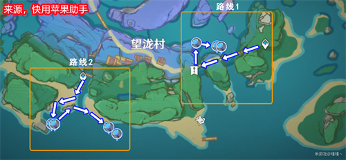 原神海灵芝采集路线图图5